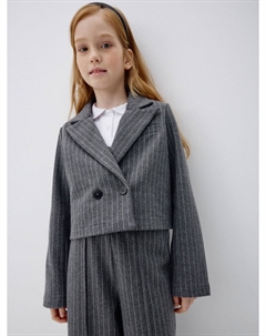 Укороченный жакет в полоску для девочек Sela