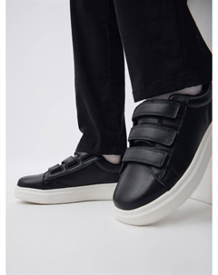 Кожаные кеды на липучках детские Sela