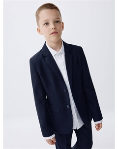 Школьный пиджак Slim fit из фактурной ткани для мальчиков Sela