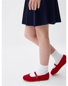 Туфли Мэри Джейн из натуральной замши для девочек Sela