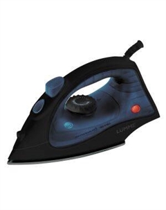 Утюг LUMME LU-IR1137A черный/синий, 1800Вт, подача пара 30г/мин, мелаллокерам. Lumme
