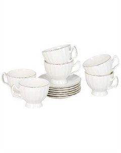 Набор чайный Пломбир, 12 предметов, фарфор Lavenir