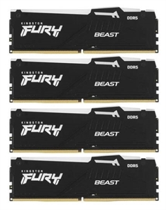 Модуль памяти DDR5 64GB (4*16GB) KF556C40BBK4-64 Beast Black PC5-44800 5600MHz CL40 1.25V XMP Kingston fury