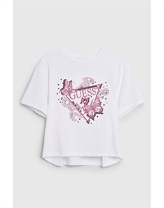 Футболка хлопковая с принтом Guess