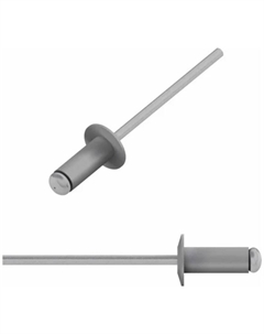 Заклепка вытяжная SMZ1-43276-25, 4.8х12 мм алюминий/сталь, RAL 7024 (25 шт в зип-локе) Starfix