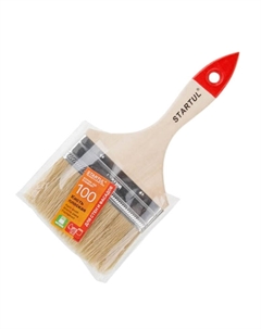 Кисть плоская STANDART+ ST0100-100, 4"-100 мм Startul