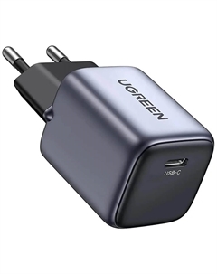Зарядное устройство Ugreen CD319 Nexode 30W USB-C GaN Fast Charger EU серый (25257)