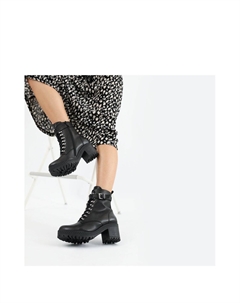 Ботильоны на платформе, черный Wojas