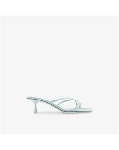 Туфли-мюли кожаные Etana 50, светло-голубой Jimmy choo