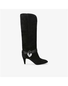 Ботинки Lestany gz на каблуке из замши, черный Isabel marant