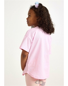 Футболка с принтом, фуксия Lindex