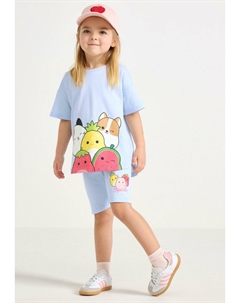Шорты SQUISHMALLOWS CYCLING, светло-голубой Lindex