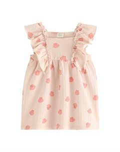 Платье из джерси WITH FLOUNCES, фуксия Lindex