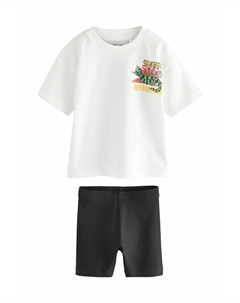 Футболка с принтом SET, белый Next