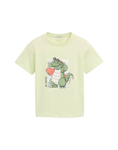 Футболка с принтом, светло-серый Tom tailor