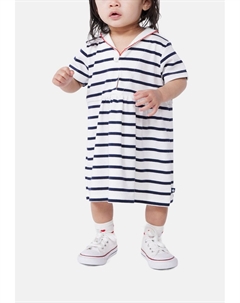Повседневное платье KURZÄRMELIGES MIT STREIFEN, белый Petit bateau