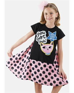 Повседневное платье COOL KITTY, черный Denokids