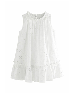 Повседневное платье SLEEVELESS BRODERIE, белый Next