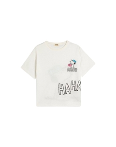 Футболка с принтом SNOOPY, бежевый Koton