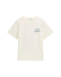 Футболка с принтом, белый Tom tailor