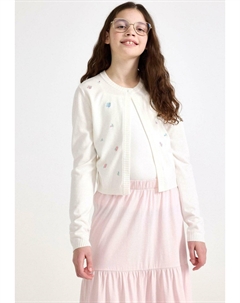 Кардиган WITH FLOWERS, белый Lindex