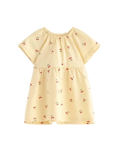 Платье из джерси SHORT-SLEEVED, светло-желтый Lindex