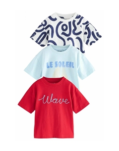 Футболка с принтом REGULAR FIT, синий Next