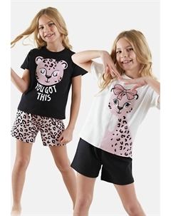 Пижама DOPPELPACK LEOPARD SET, черный Denokids