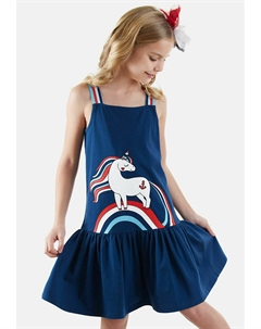 Повседневное платье SAILOR UNICORN, темно-синий Denokids