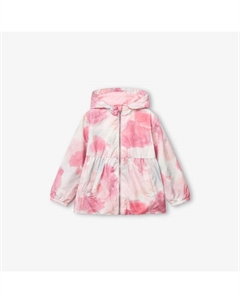 Дождевик с абстрактным принтом, розовый / белый Benetton