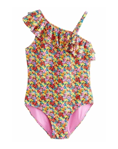 Купальный костюм REGULAR FIT -ONE SHOULDER RUFFLE, фуксия Next