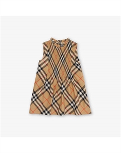 Платье из хлопка с рюшами и клетчатым принтом Yvette для девочек 3-14 лет, цвет sand ip check Burberry