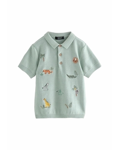 Поло SHORT SLEEVE EMBROIDERED, синий Next