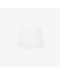 Юбка-шорты с плиссировкой, запахом и логотипом для девочек 7-14 лет, белый Polo ralph lauren