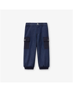 Джинсовые джоггеры 18 месяцев - 6 лет, синий Benetton