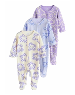 Комбинезон 3 PACK, сиренево-фиолетовый Next