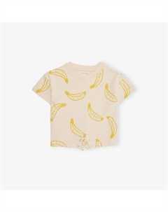 Ромпер с круглым вырезом из бананового хлопка 3 месяца - 3 года, бежевый Claude & co