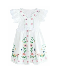 Повседневное платье REGULAR FIT -EMBROIDERED, белый Next