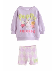 Толстовка PEPPA PIG CREW CYCLE SET, фиолетовый Next