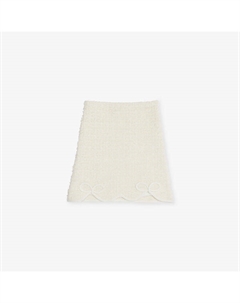 Вышитая мини-юбка из букле с бантом, возраст 3-12 лет, бежевый Self-portrait