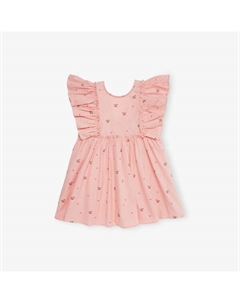 Платье хлопковое Evia bow с бантом 9 месяцев - 8 лет, цвет cherry coeur Konges slojd
