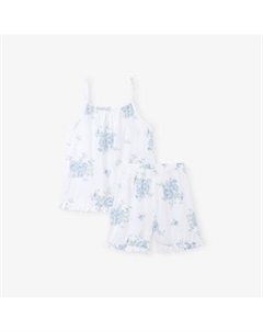 Пижамы из хлопка с цветочным принтом 9-12 лет, мультиколор The little white company