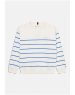 Толстовка MINI CORP STRIPE CREW NECK UNISEX, слоновая кость Tommy hilfiger