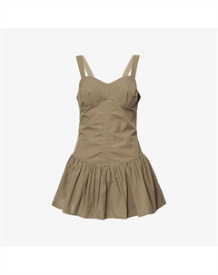 Патье с плиссировкой, оливковый Peachy den