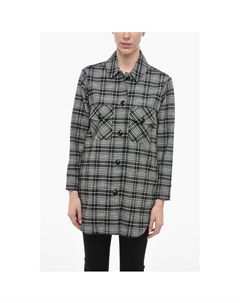 Черно-белая рубашка из вискозы, Black and White Woolrich