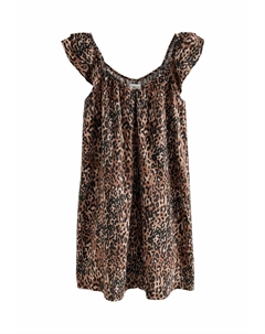 Повседневное платье PETITE FIT, коричневый Next