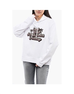 Толстовка с капюшоном SWEATY BEACH с блестящим принтом, White Dsquared2