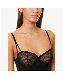 Боди с кружевными вставками, черный Calvin klein