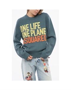 Зеленый шерстяной свитер, Green Dsquared2