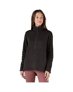 Укороченный оверсайз свитер, черный Patagonia